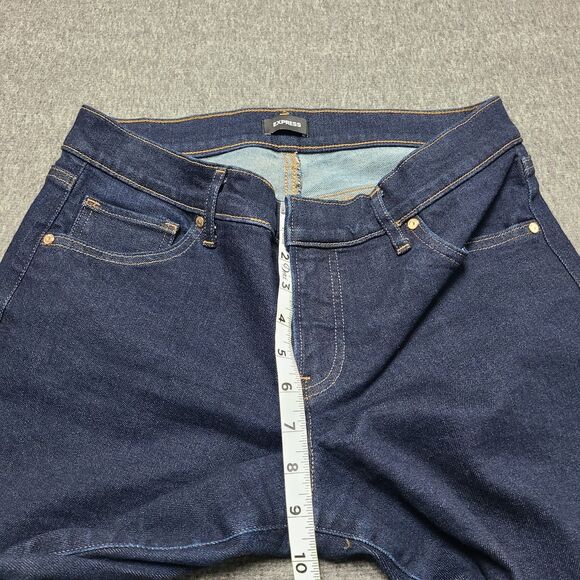 Express Womens Jeans 6 Reg Editor Bootcut Low Rise Festival Denim Pants Slim Fit - Picture 3 of 10